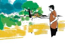একগোছা লাল চুল